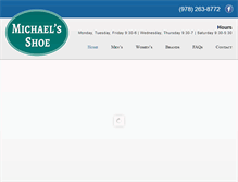 Tablet Screenshot of michaelsshoe.com